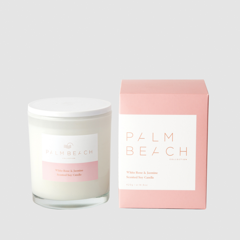 ✨SPECIAL ✨  White Rose & Jasmine Candle 420g  by Palm Beach