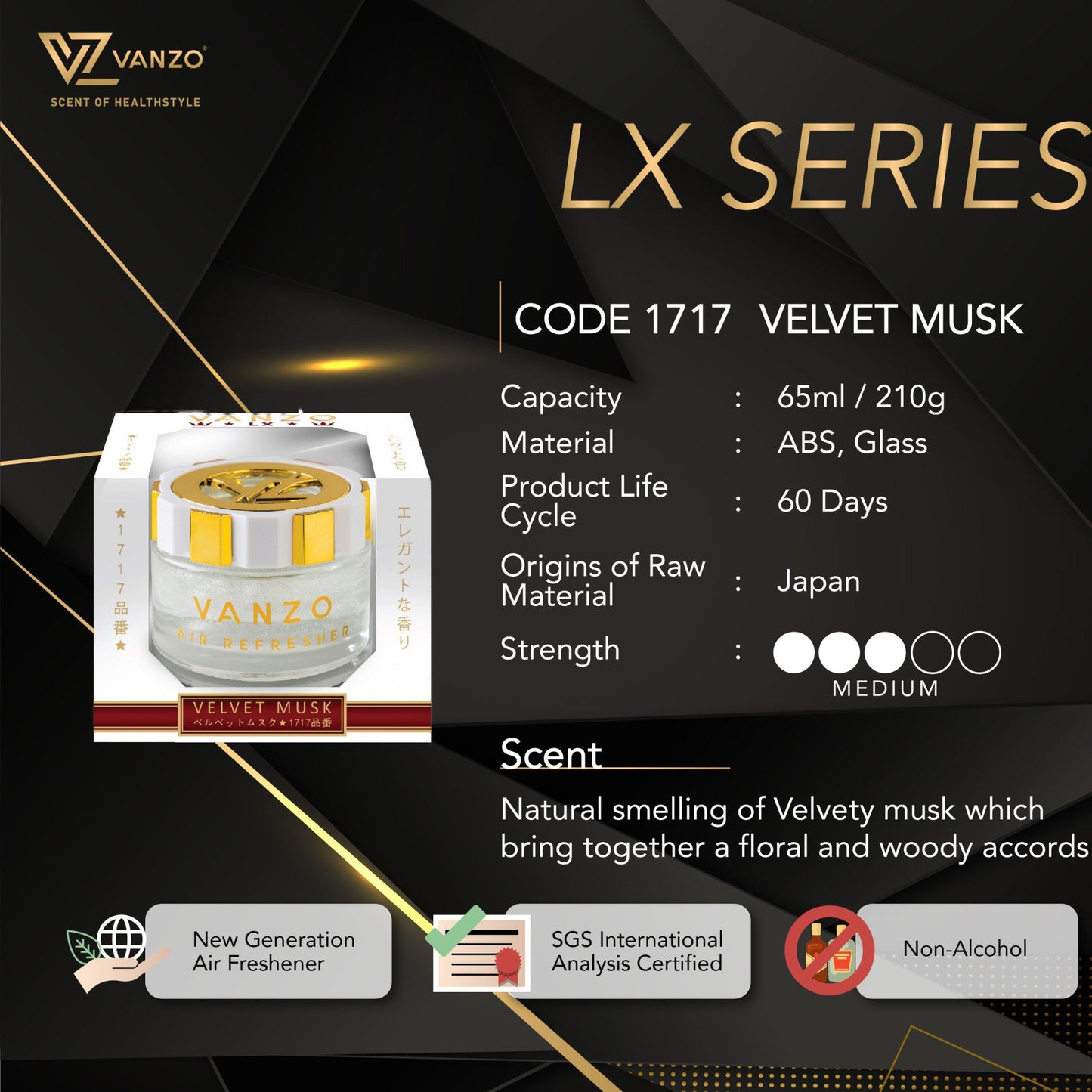 1717 VANZO LX 【Velvet Musk】