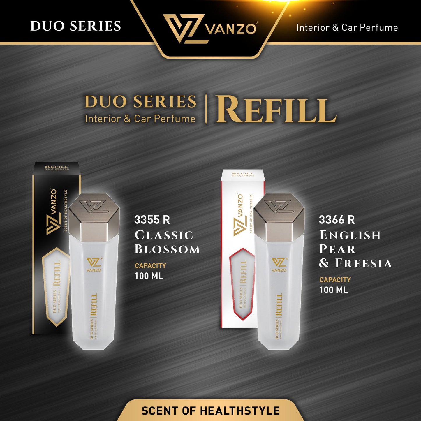 Refill 3366 VANZO Duo Series【English Pear & Freesia】