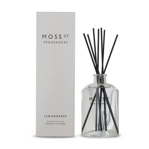 Lemongrass 275ml Reed Diffuser by Moss St Fragrances