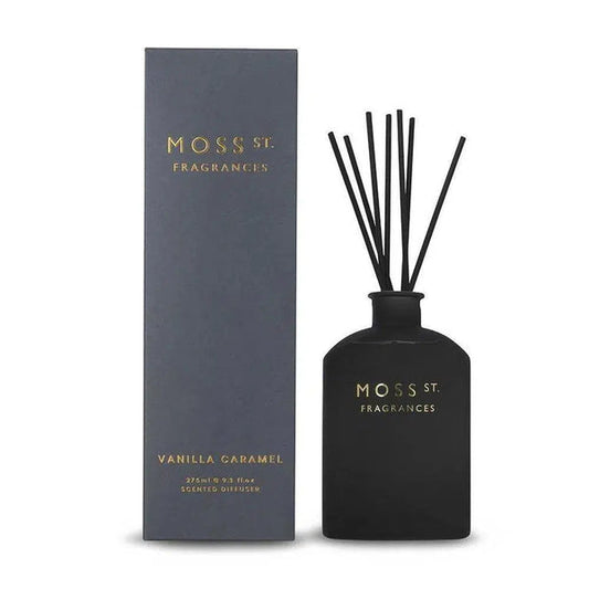 Vanilla Caramel 275ml Reed Diffuser by Moss St Fragrances