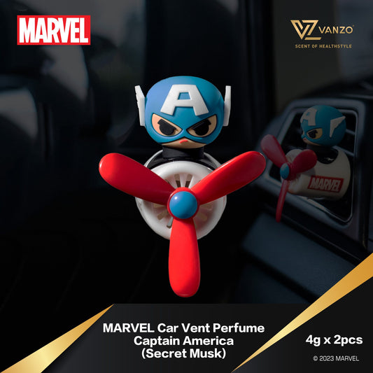 VANZO Marvel Series Car Vent Perfume 4g x 2 (Captain America)