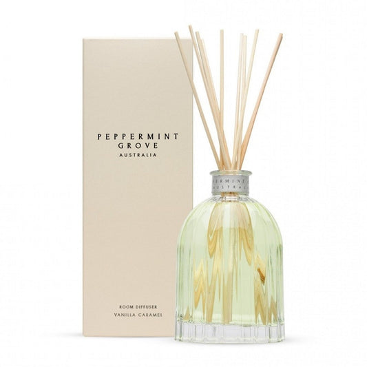 Vanilla Caramel Fragrance Diffuser 350ml by Peppermint Grove