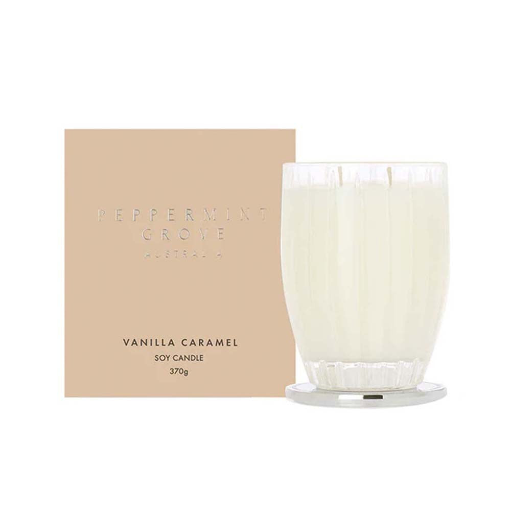 Vanilla Caramel Soy Candle 370g by Peppermint Grove