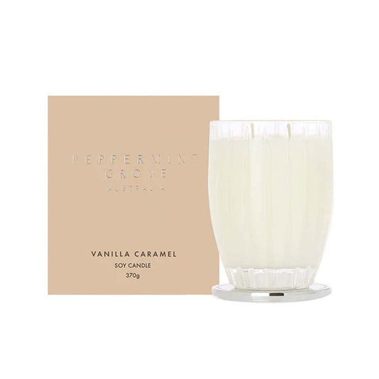 Vanilla Caramel Soy Candle 370g by Peppermint Grove