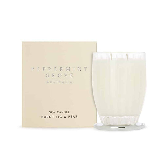 Burnt Fig & Pear Soy Candle 370g by Peppermint Grove